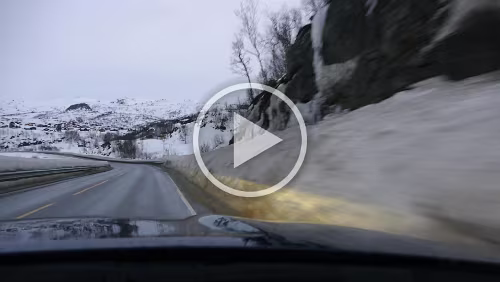 Vågsli - Bergen Abfahrt vom Hotel