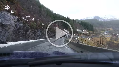 Vågsli - Bergen Abfahrt runter in Richtung Odda