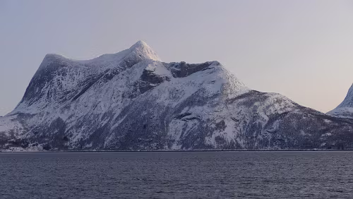 Storjord i Tysfjord – Tromsø Auf der Überfahrt von Bognes nach Skarberget