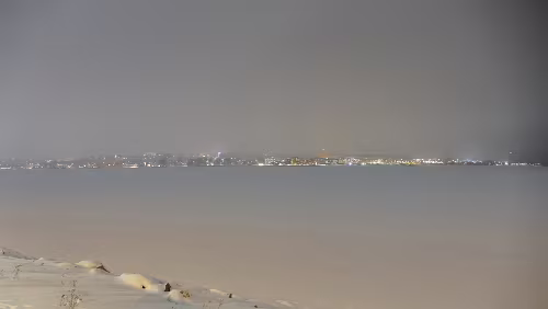 Vuollerim – Östersund Gleich fängt es heftig an zu schneien