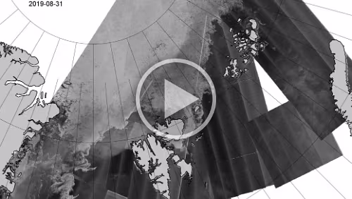 Satelliten Bilder Latest satellite images used for mapping of the sea ice, Quelle: Norwegian Ice Service - MET Norway