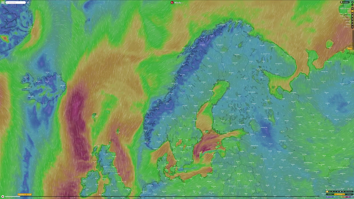 Windy Auf der Homepage von Windy gibt es schön dargestellte Windvorhersagen. Windy Vorhersage für Norge Es folgen die...