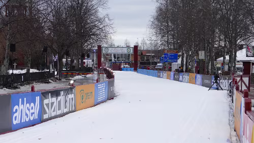 Sunne – Östersund Der Zieleinlauf.