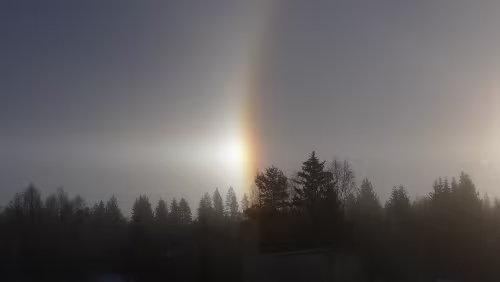 Östersund – Vuollerim Eine Nebensonne.