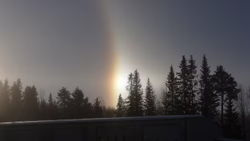 Östersund – Vuollerim Eine Nebensonne.