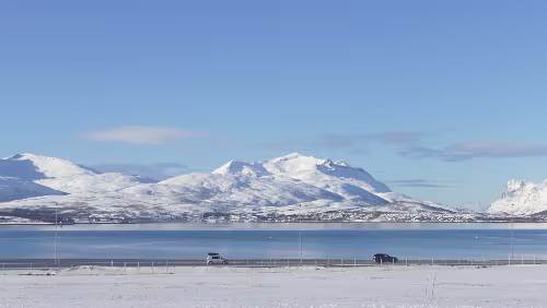 Tromsø – Longyearbyen Fahrt zur Startposition.