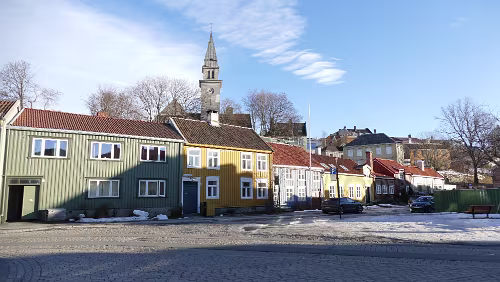 Trondheim Das ist gar kein Kirchturm sondern die „ EGGS Design Trondheim “.