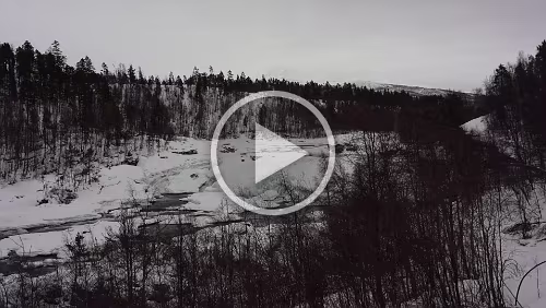 Tromsø – Skarberget – – Bognes – Bodø Der Målselvfossen.