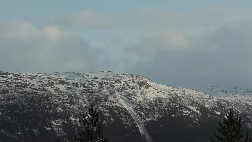 Bodø – Mosjøen Immer noch auf der Talfahrt am Korgfjellet.