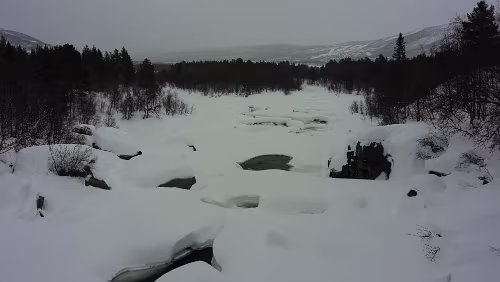 Geilo Der Zulauf in den See.