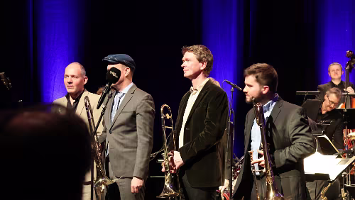24.02.2023 – Hr-Bigband | Spotlight Jazz | The Art of Trombone Günter Bollmann, Felix Fromm, Christian Jaksjø und Robert Hedemann | Posaune