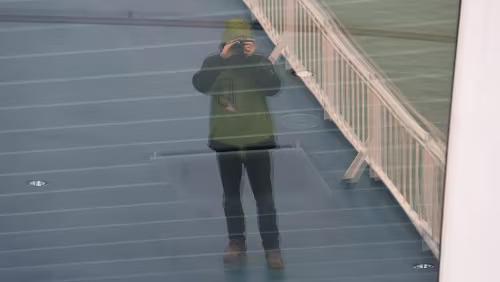 Hirtshals, an Bord der MS Norröna Selfie.