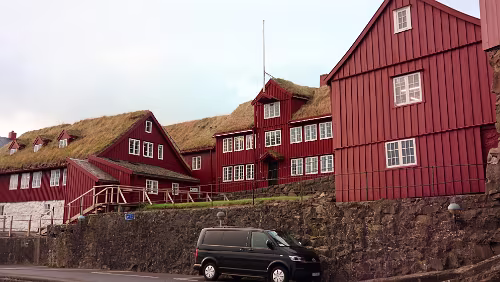 Tórshavn Im Bereich Tinganes.