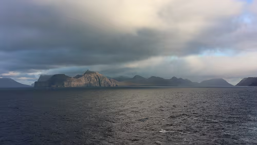 Føroyar Letzte Blicke auf die Føroyar.
