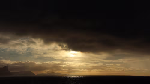 Føroyar Letzte Blicke auf die Føroyar.