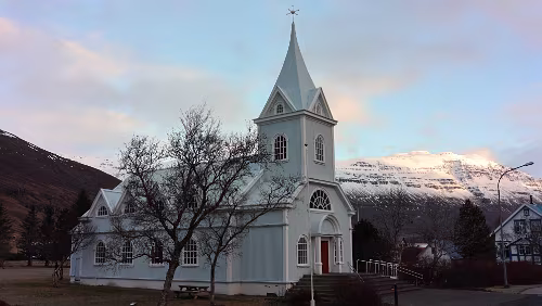 Seyðisfjörður Blue Church, Bláa Kirkjan, Seyðisfjarðarkirkja.