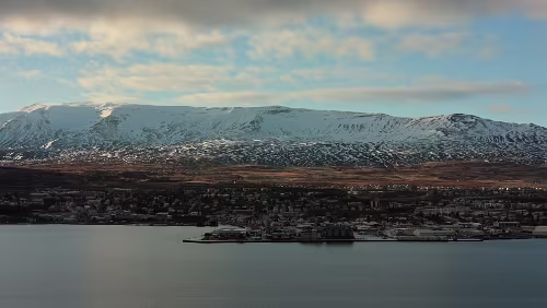 Akureyri Blick auf Akureyri.