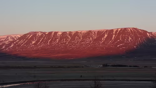Mývatn – Varmahlíð Ausblicke von meiner Unterkunft in Varmahlíð.