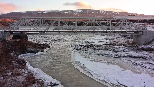 Varmahlíð – Reykjavík Die neue Brücke.
