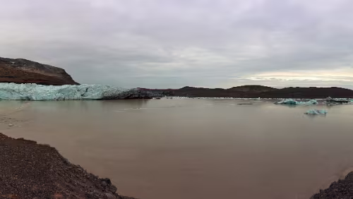 Vík í Mýrdal – Höfn í Hornafirði Svínafellsjökull. Die 3 km vom Parkplatz zu laufen haben sich gelohnt. Panorama