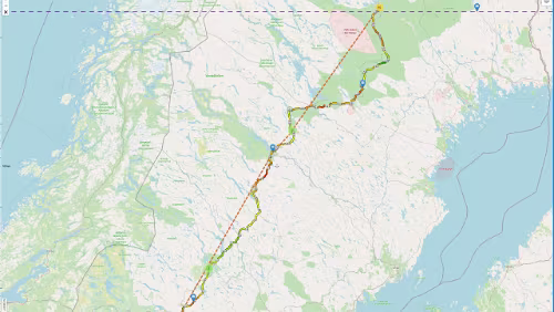 Östersund – Jokkmokk Die Realität