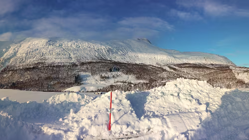 Tromsø – Skarberget – – Bognes – Bodø Fast in Bjerkvik angekommen. Panorama