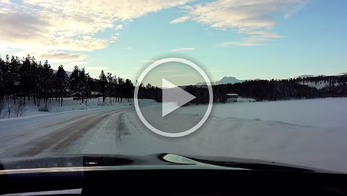 Tromsø – Skarberget – – Bognes – Bodø Auf der [E6].