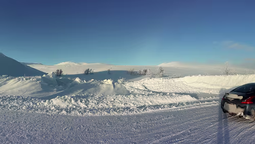 Bodø – Mosjøen Wunderbares Wetter bei -20°C. Panorama
