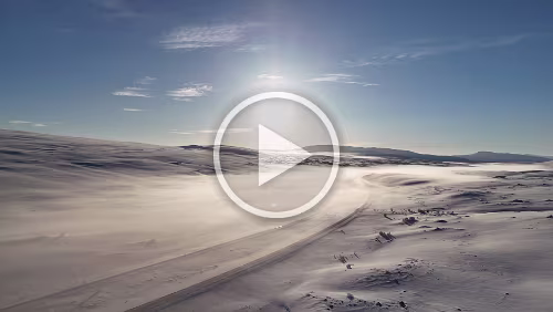Bodø – Mosjøen Wunderbares Wetter bei -20°C.