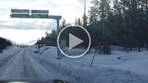 Bodø – Mosjøen Das Saltfjellet ist offen.