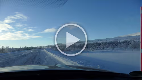 Bodø – Mosjøen Wunderbares Wetter bei -20°C.