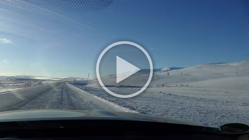 Bodø – Mosjøen Wunderbares Wetter bei -20°C.