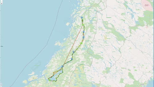 Mosjøen – Trondheim Die Realität