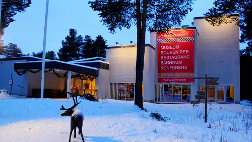 Ájtte Svenskt Fjäll- och Samemuseum Ájttes huvudentré, Foto: Tenneh Kjellson