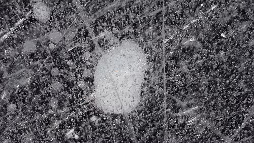 Sunne – Östersund In Mora, der „Siljan“ ist zugefroren.