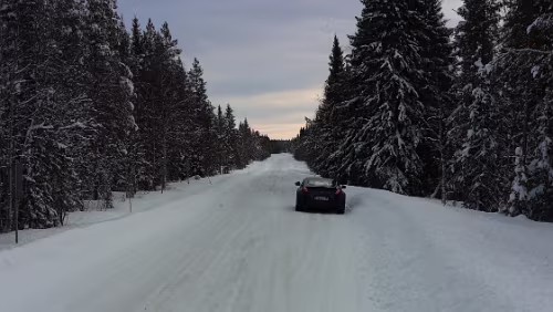 Östersund – Vuollerim Haltestelle Fiandberg der Inlandsbanan.