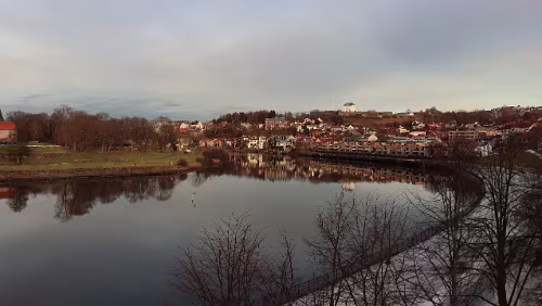 Trondheim Rund um die „Nidelva“. Panorama