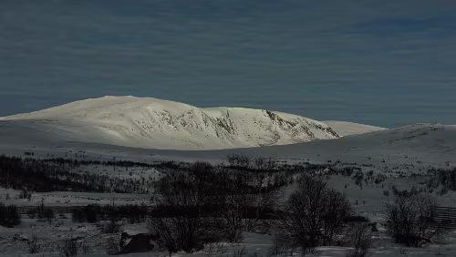 Trondheim – Lillehammer Noch ein paar Schritte in die andere Richtung am Parkplatz.