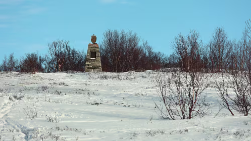 Trondheim – Lillehammer Am Rastplatz „Tverrfjellet“.