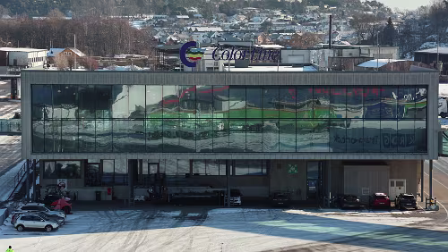 Dagali – Larvik – – Hirtshals – Aarhus Das Terminal von ColorLine in Larvik.