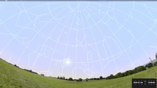 Sternenhimmel am… 24.01.2025 in Hahnstätten.