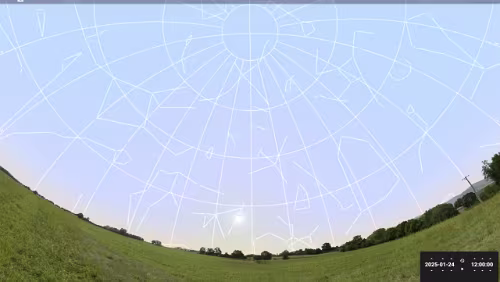 Sternenhimmel am… 24.01.2025 in Helsingør.