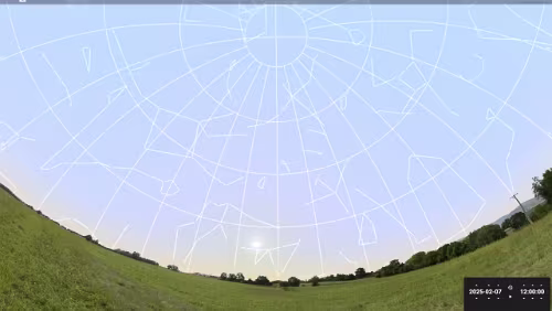 Sternenhimmel am… 07.02.2025 in Lillehammer.