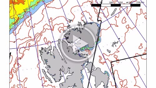 Eiskarten Eiskarten als Video, Svalbard , Quelle: Norwegian Ice Service - MET Norway