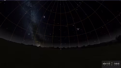 Sternenhimmel am… Karte – Reiseroute Di 25.11.2025 Longyearbyen Unterkunft Unterkunft Aktuelle Wetteraussichten vv_Longyearbyen fc_Longyearbyen Sonnenauf- und Untergang /...