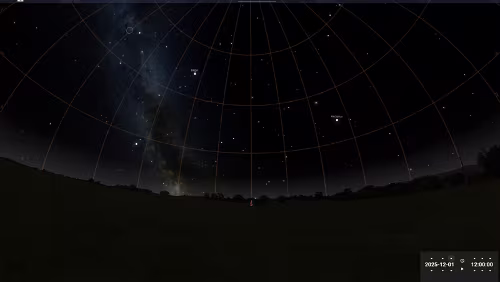 Sternenhimmel am… 09.12.2025 in Longyearbyen.