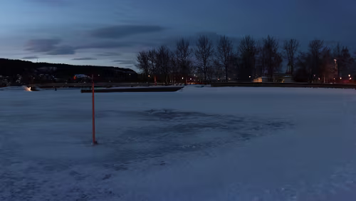 Sunne – Östersund Der See kann betreten werden.