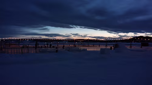 Sunne – Östersund Der See kann betreten werden.