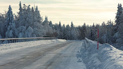 Östersund – Jokkmokk Am „Vindelälven“.