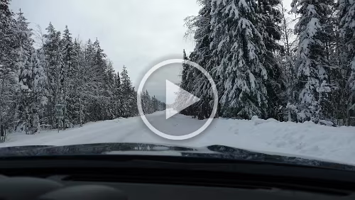 Östersund – Jokkmokk Abfahrt von „Fiandberg“.